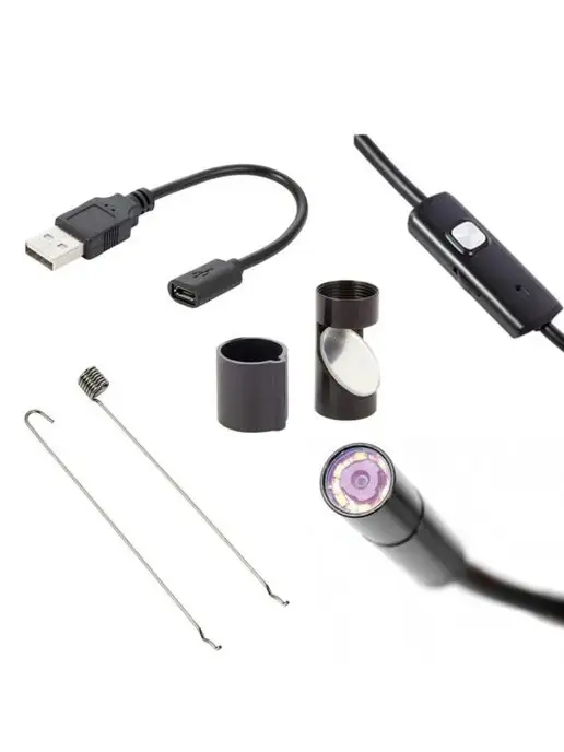 GP General Painter Гибкая камера с подсветкой USB для Android и PC, провод 2м, 2 м, фото 2