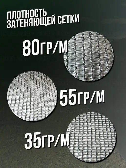 НАШЕ! Затеняющая сетка для теплиц и заборов 4х50м 35%, 4x50 м, фото 2