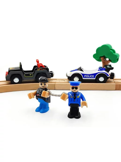Toy'lbe Машинки для деревянной железной дороги, синий, фото 2