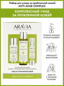 Набор для ухода за проблемной кожей Anti-Acne ARAVIA Laboratories 149181683 купить за 1 994 ₽ в интернет-магазине Wildberries