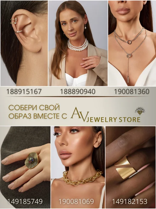 AV Jewelry Store Кольцо крупное с большим голубым камнем бижутерия, голубой, фото 4