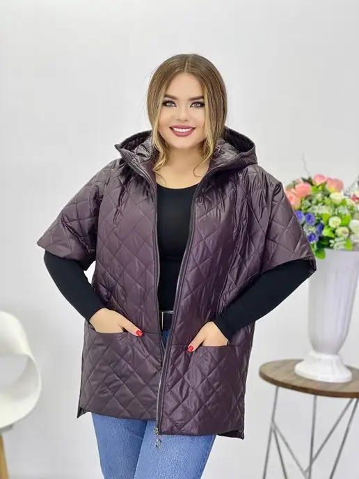 Clozer Жилетка стеганая, красный, фото 2