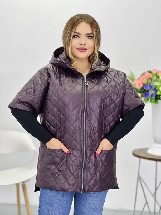 Clozer Жилетка стеганая, красный, фото 4