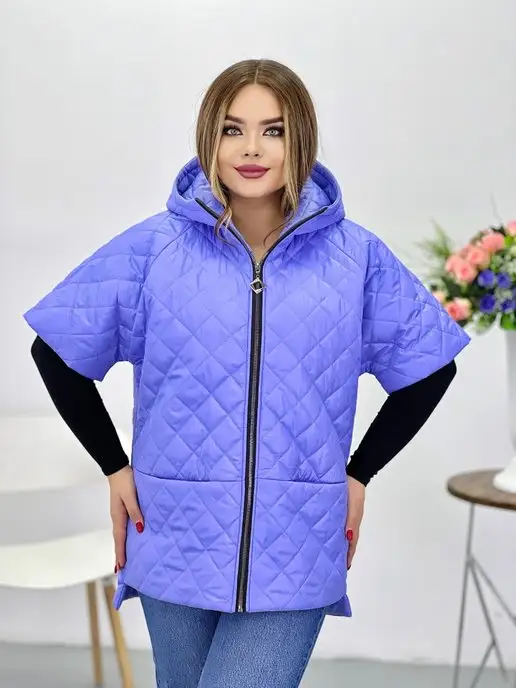 Clozer Жилетка стеганая, фиолетовый, фото 2