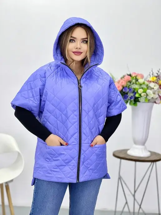 Clozer Жилетка стеганая, фиолетовый, фото 3