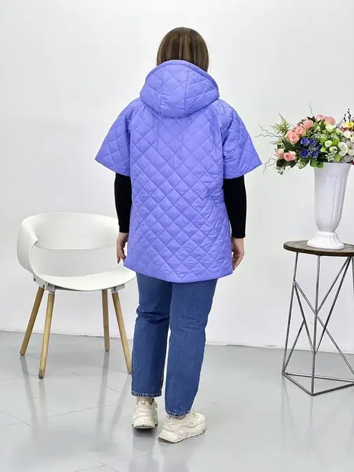 Clozer Жилетка стеганая, фиолетовый, фото 4