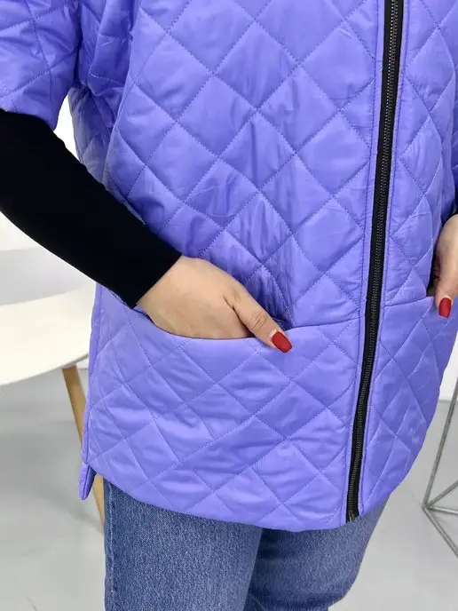 Clozer Жилетка стеганая, фиолетовый, фото 6