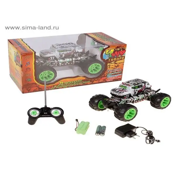 Машина "Джип" радиоуправляемая, световые колеса