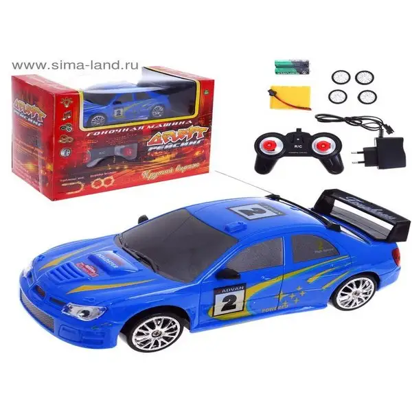 Машина радиоуправляемая "Крутой вираж", с аккумулятором