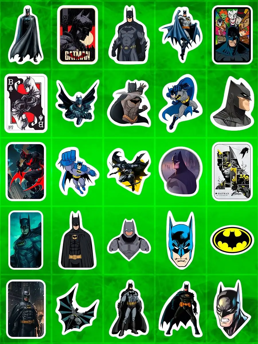 Стикеры наклейки на телефон стикерпак Бэтмен Бетмен Batman Sticker Rush  149232225 купить за 165 ₽ в интернет-магазине Wildberries