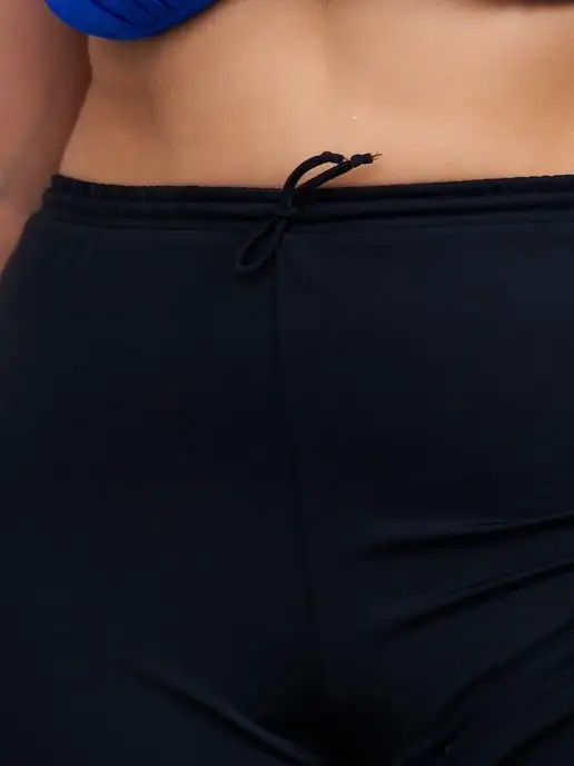 PREMIUM SWIMWEAR Плавки купальные шорты черные на завязках, черный, фото 4