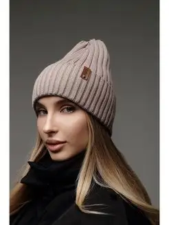 Шапка женская демисезонная тонкая с отворотом Dika Knit 149398467 купить за 561 ₽ в интернет-магазине Wildberries