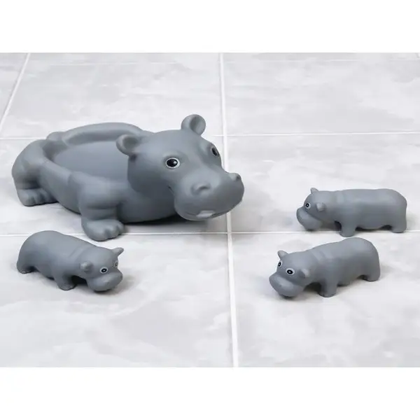 Набор игрушек для игры в ванне Бегемотик: мыльница, игрушки