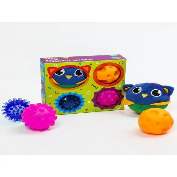 Набор сенсорных массажных мячиков "Тактильные малыши"