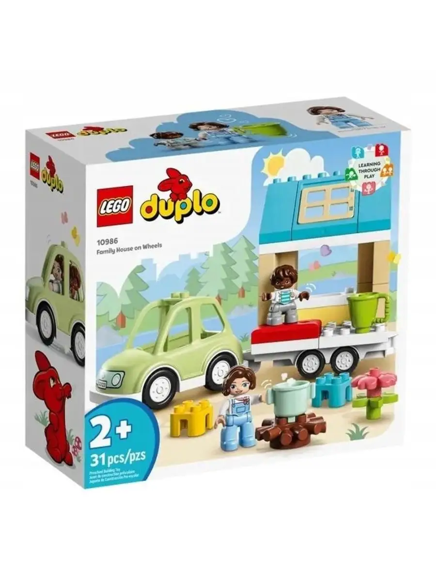 DUPLO 10986 Семейный дом на колесах LEGO 149408000 купить в  интернет-магазине Wildberries