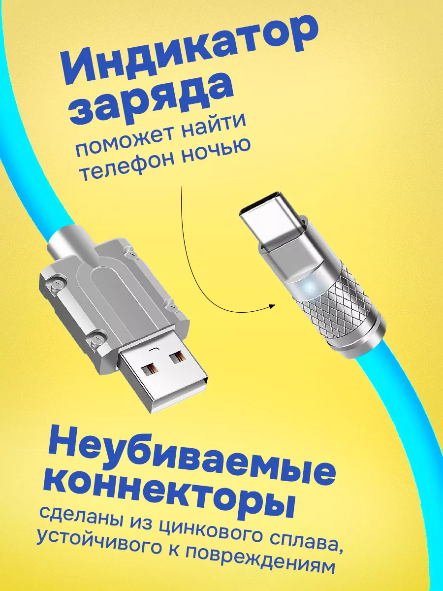 Кабель USB – USB Type-C для быстрой зарядки смартфона, 1м Wallee 149483144  купить за 645 ₽ в интернет-магазине Wildberries