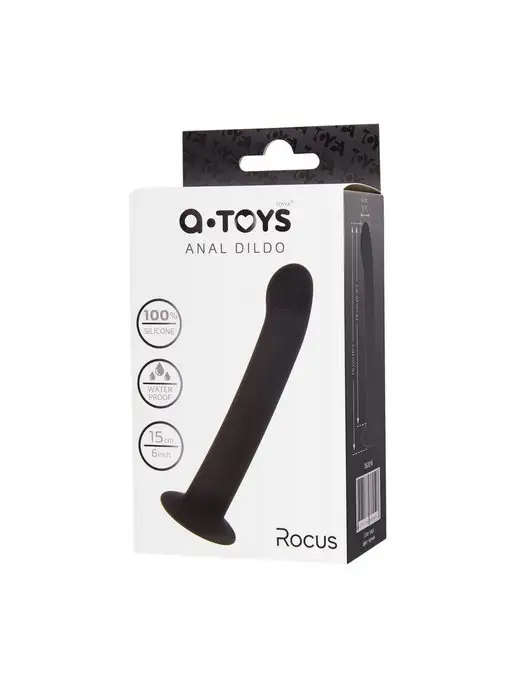 A-Toys by TOYFA Анальный фаллоимитатор Rocus, черный, фото 5