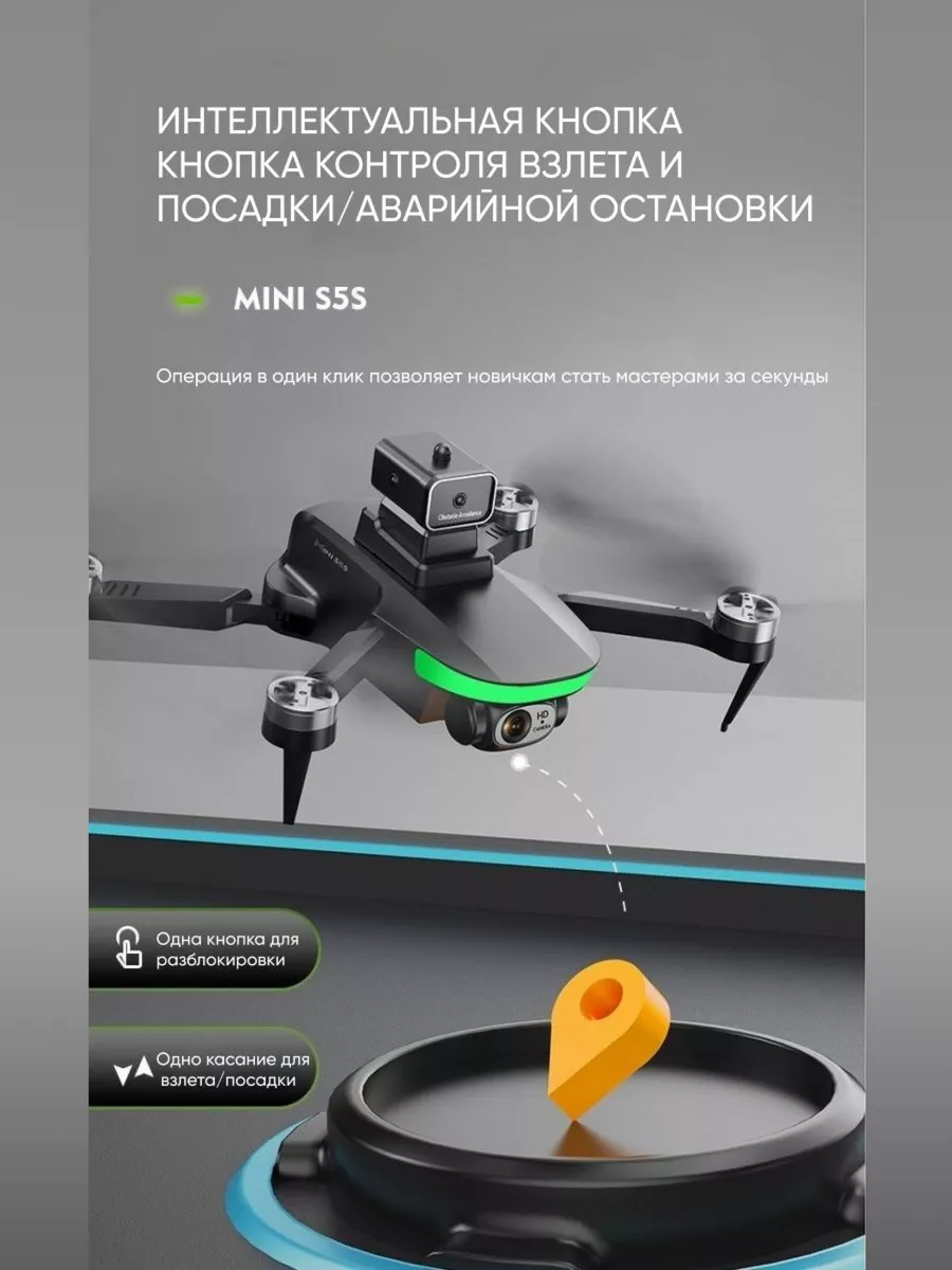 Квадрокоптер с камерой радиоуправляемый детский Drone mini s5s 149530413  купить в интернет-магазине Wildberries