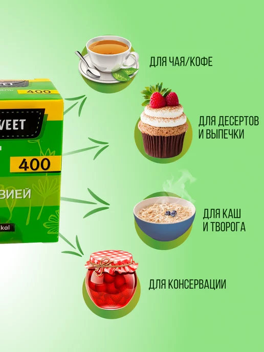 FANLISWEET Сахарозаменитель со Cтевией 800 таблеток без дозатора, вариант, фото 6