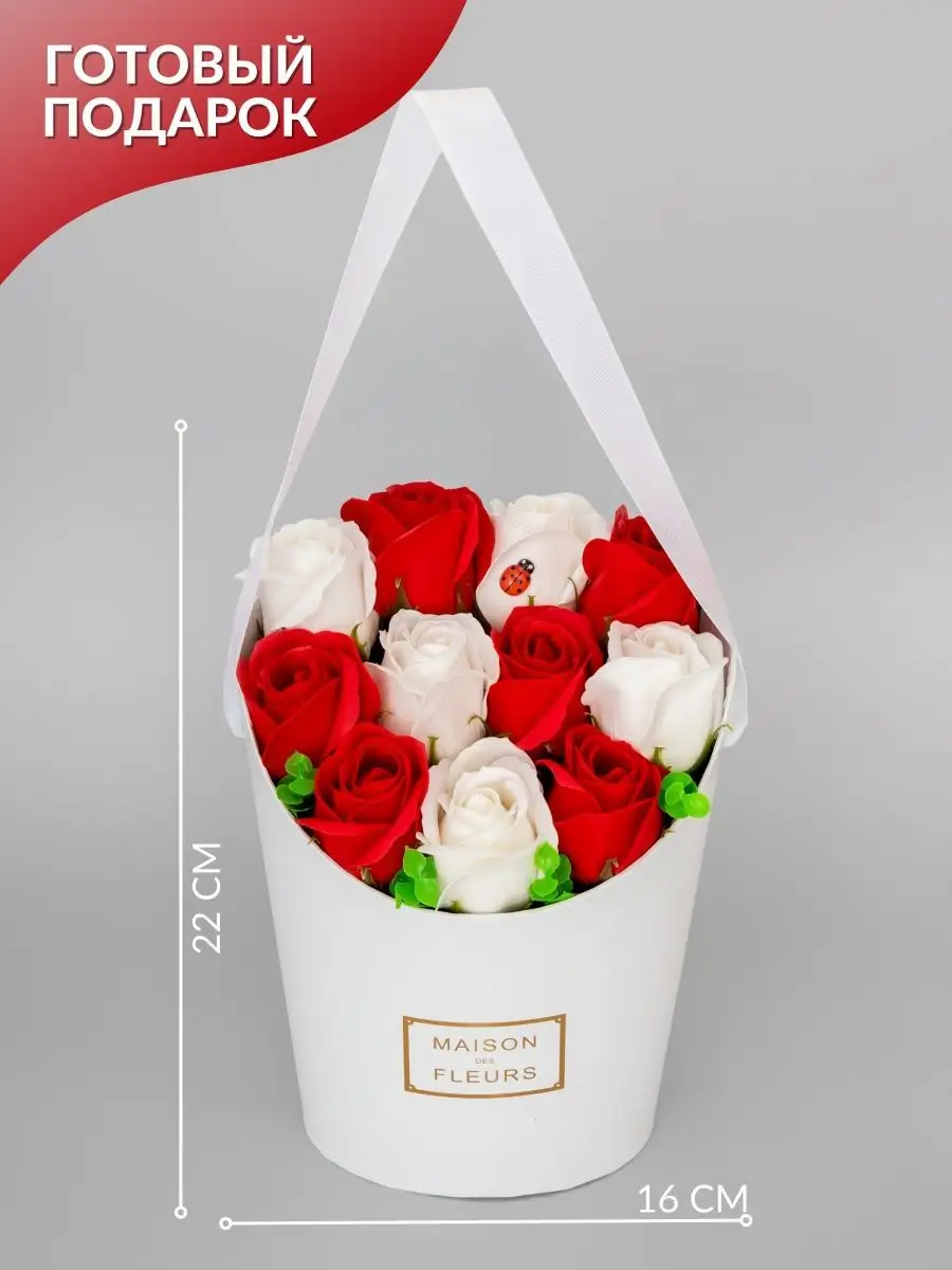 Мыльные розы Букет из мыла Bows & Flowers 149597120 купить за 610 ₽ в  интернет-магазине Wildberries