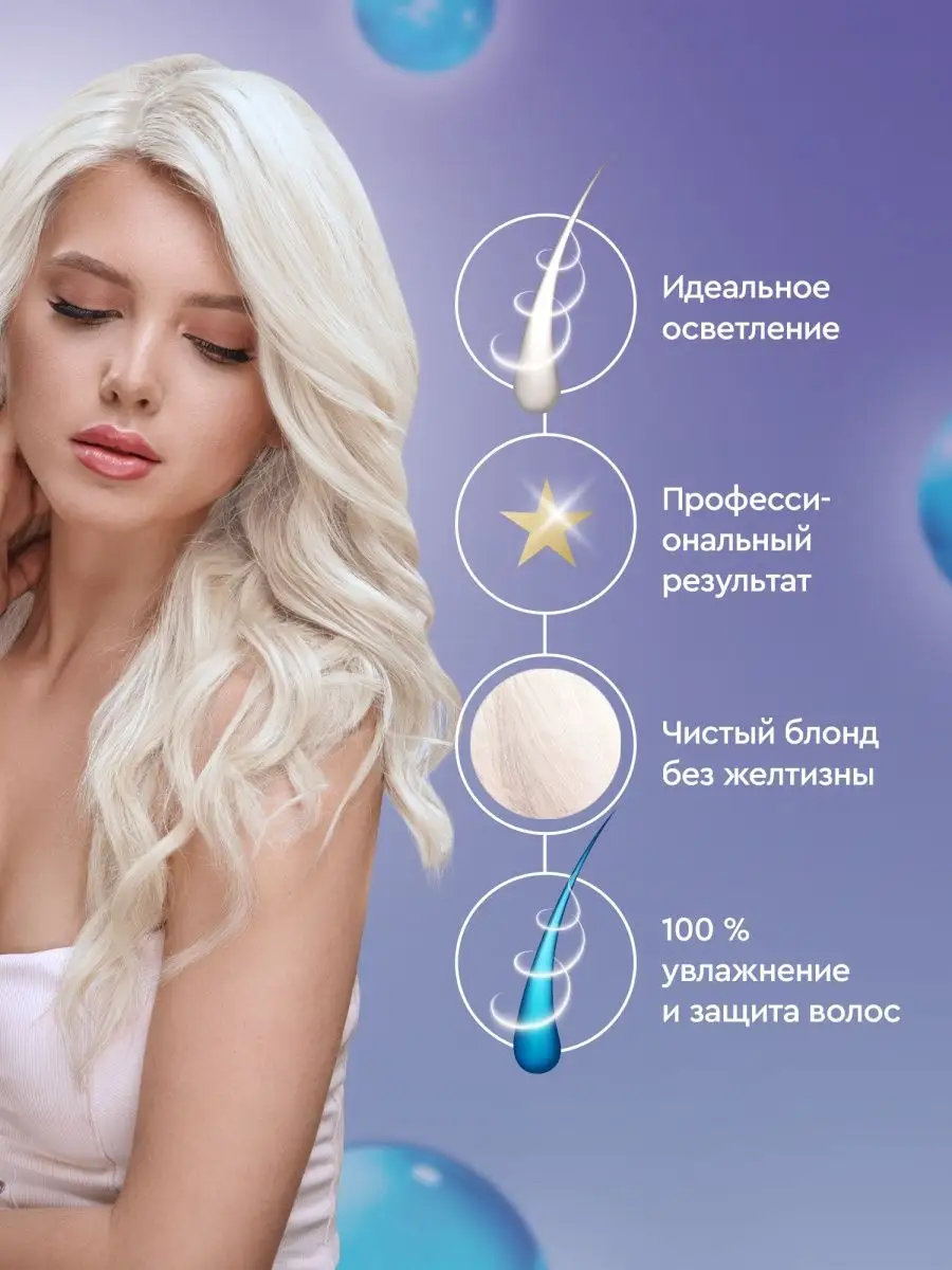 Краска-осветлитель для обесцвечивания волос EXTRA BLOND,98мл STYLIST PRO  149606000 купить за 217 ₽ в интернет-магазине Wildberries