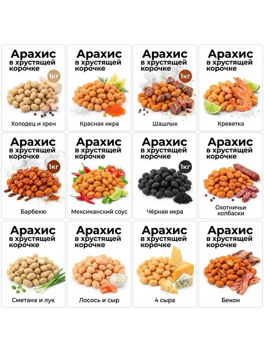 Фома Лукич Снек Орехи Арахис жаренный в хрустящей корочке бекон 1 кг, 1 кг, фото 2