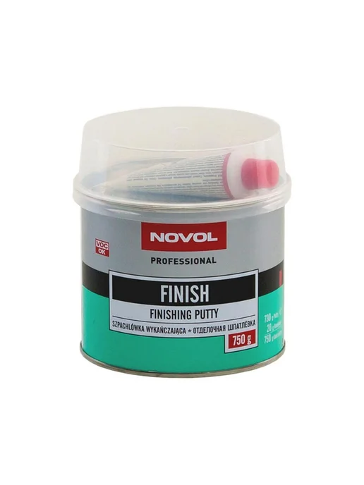 NOVOL Отделочная автомобильная шпатлевка Finish 0,25 кг, 750 г