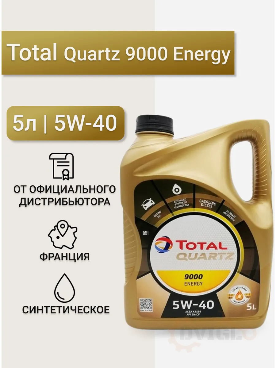 Моторное масло Quartz 9000 Energy 5W40 5л Total купить по цене 116,53 р. в интернет-магазине Wildberries в Беларуси | 149677405