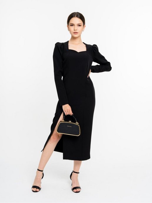 Dolce & Gabbana - Черное платье с кружевом для девочек-подростков | Childrensalon Outlet