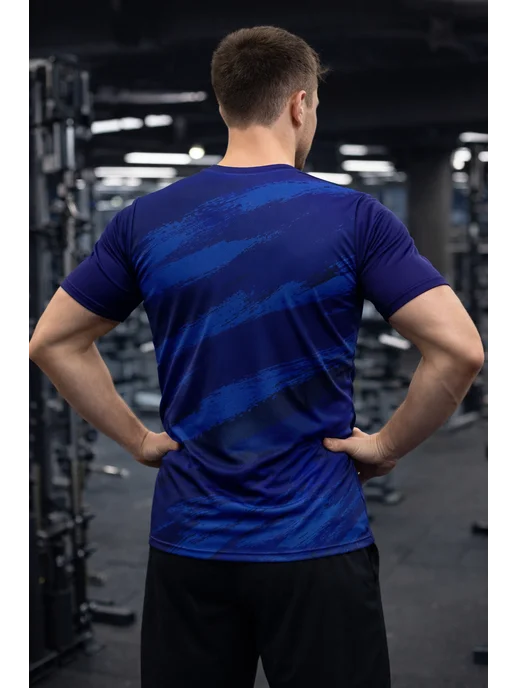 BEST FITNESS Футболка спортивная для фитнеса бега, синий, фото 7