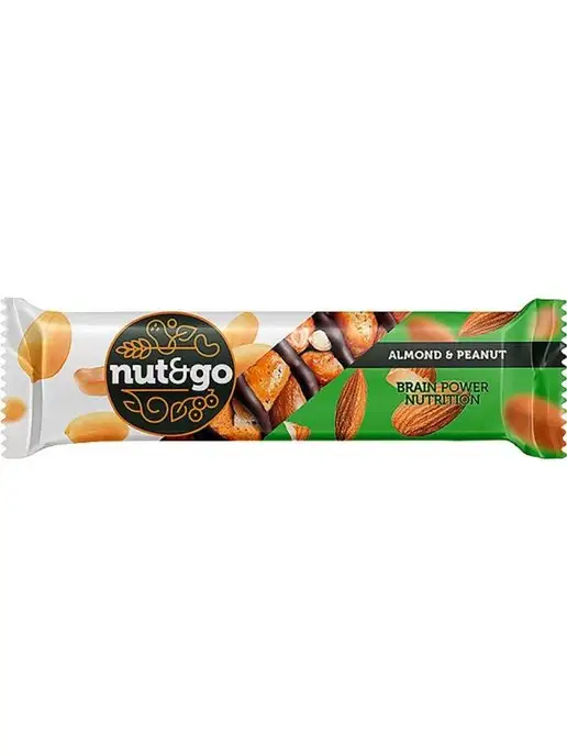 nut&go «Nut and Go» Батончик "Миндаль с арахисом", 18шт, 18 шт, фото 3