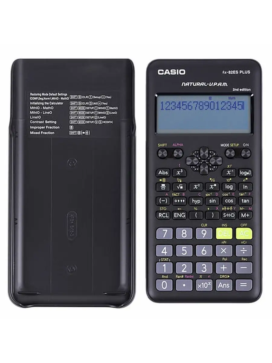 Калькулятор инженерный двухстрочный для егэ и огэ в школу CASIO 149753934  купить в интернет-магазине Wildberries