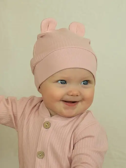 Little Star Чепчик для малышей шапочка для новорожденных, розовый