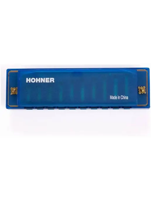 HOHNER Translucent Blue (M1110B) - губная гармоника детская, синий, фото 3
