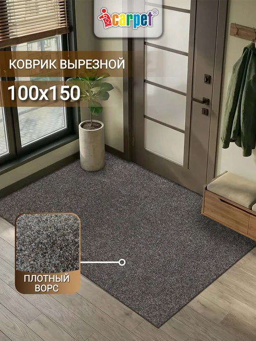 Icarpet Коврик в прихожую влаговпитывающий 100х150, 100x150
