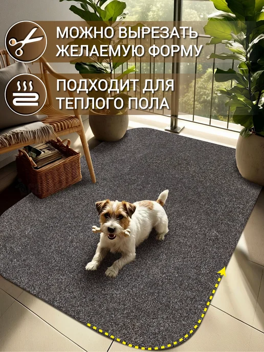 Icarpet Коврик в прихожую влаговпитывающий 100х150, 100x150, фото 3