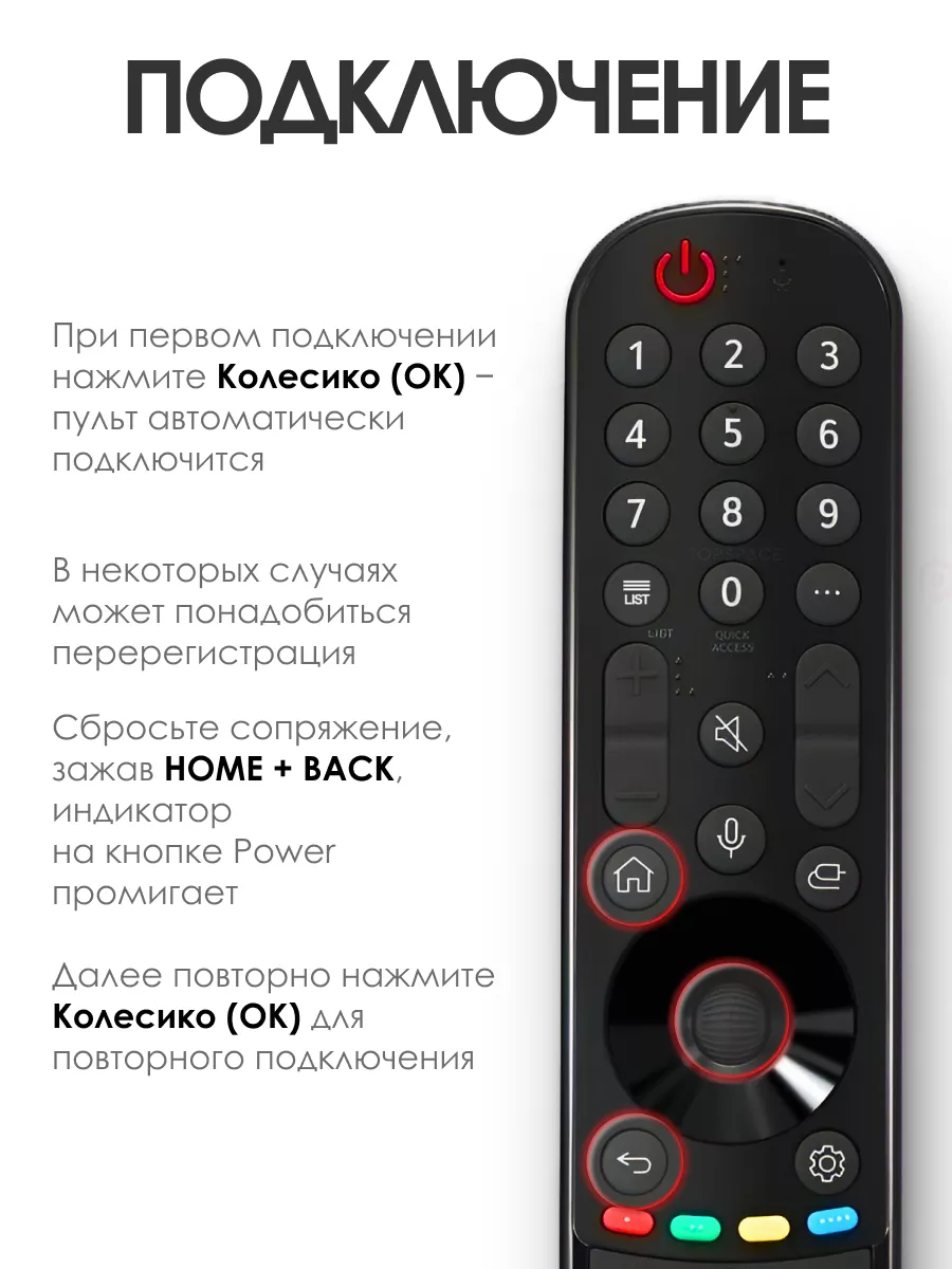 Пульт MR21GA Magic Remote (AKB76036208) для Smart ТВ Лджи LG 149790652  купить за 1 657 ₽ в интернет-магазине Wildberries