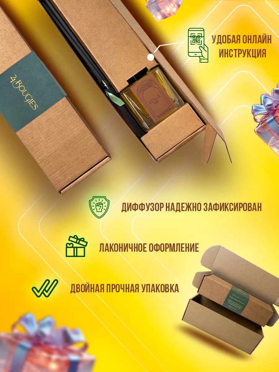 Аромадиффузор c палочками Vetiver, Lemon, Bergamot 21Bougies 149832705  купить за 1 449 ₽ в интернет-магазине Wildberries