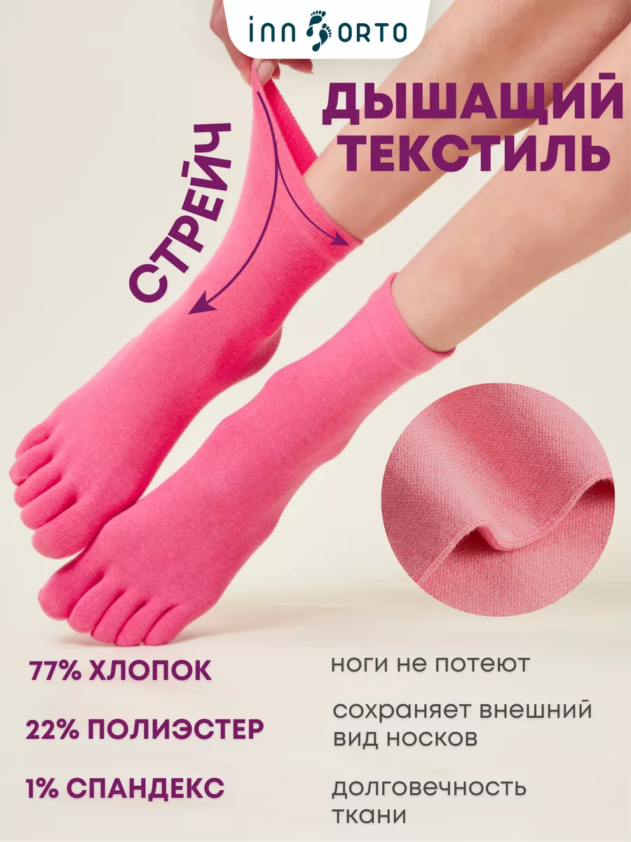 Носки с пальцами INNORTO 149877168 купить за 435 ₽ в интернет-магазине  Wildberries