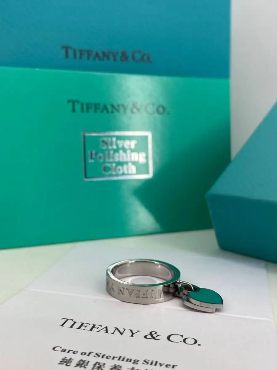 Кольцо дорожка Тиффани Tiffany/Кольцо Тиффани с сердечками LUXJEWERLY  149930685 купить за 405 ₽ в интернет-магазине Wildberries