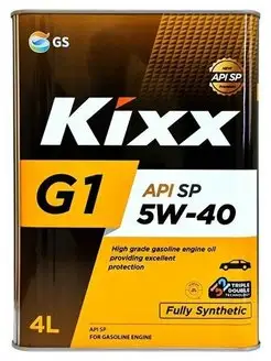 G1 API SP синтетическое моторное масло 5W-40 4 л KIXX 149937185 купить за 2 549 ₽ в интернет-магазине Wildberries