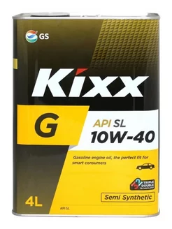 G API SL полуситетическое моторное масло 10W-40 4л KIXX 149941677 купить за 1 850 ₽ в интернет-магазине Wildberries