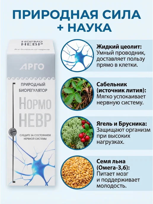 НОВЬ Напиток безалкогольный НормоНевр, 250 мл, 250 мл, фото 3