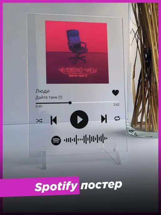 Spotify Poster Spotify постер Дайте танк (!) спотифай фигурка подарок другу