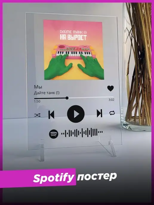 Spotify Poster Spotify постер Дайте танк (!) спотифай фигурка подарок другу