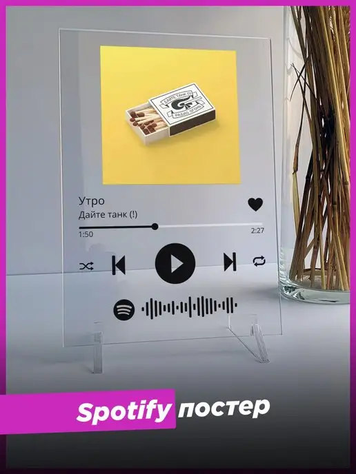 Spotify Poster Spotify постер Дайте танк (!) спотифай фигурка подарок другу