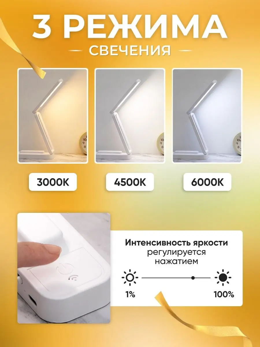 Светильник настольный беспроводной с пультом SUNDRIESPLUS 150045557 купить  за 833 ₽ в интернет-магазине Wildberries