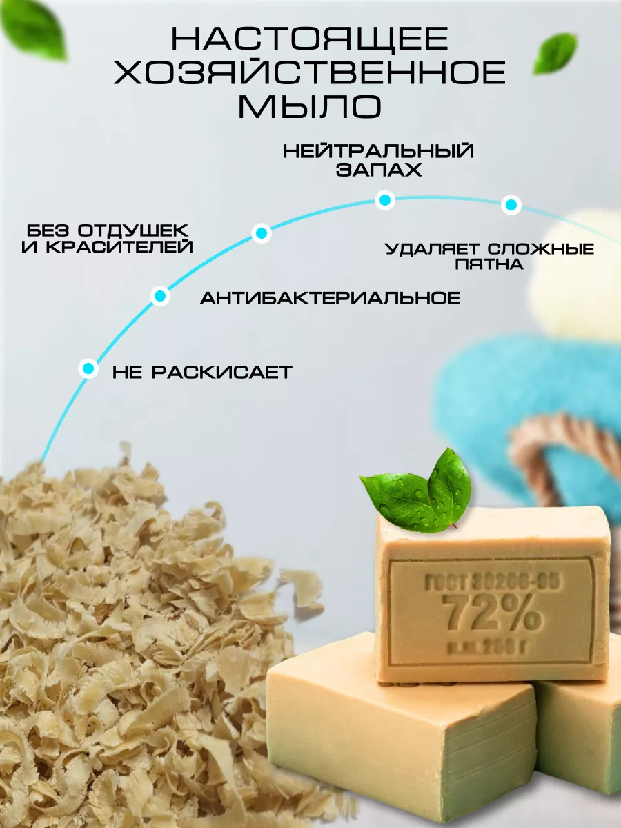 Невская Косметика Хозяйственное мыло 72% универсальное, 180г