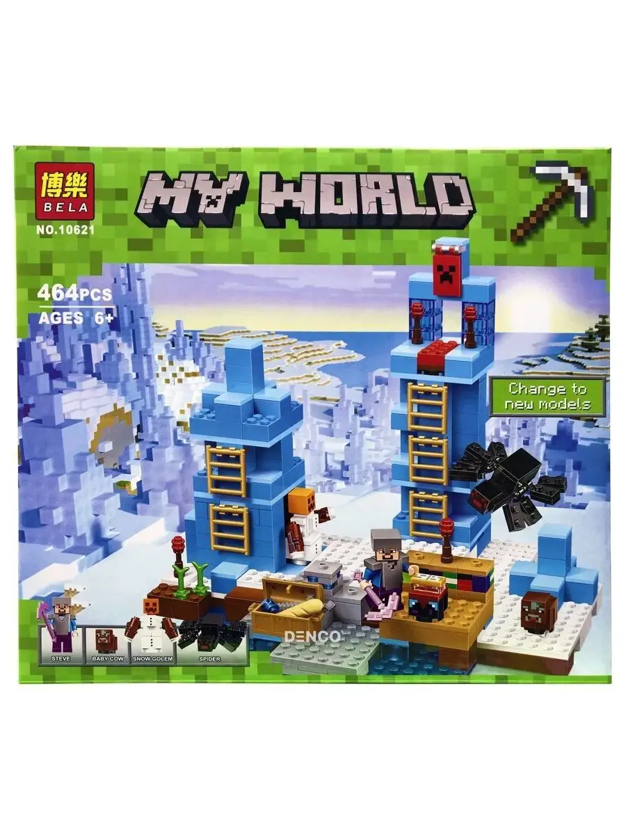 Конструктор My World Ледяные шипы игрушки Майнкрафт DENCO.store 150151328  купить в интернет-магазине Wildberries