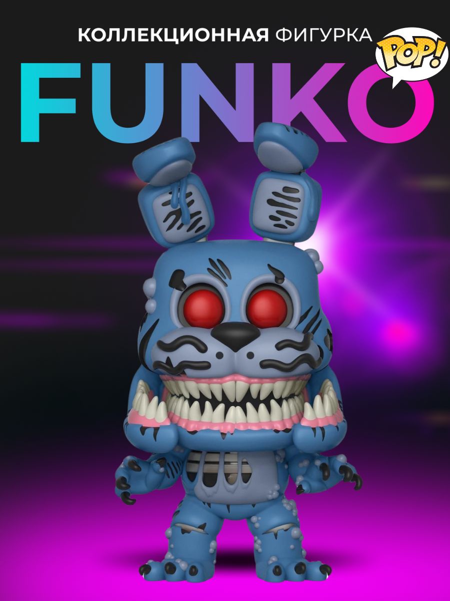 Фигурка игрушка Funko POP ФНАФ Twisted Ones Twisted Bonnie Funko 150165672  купить за 2 340 ₽ в интернет-магазине Wildberries